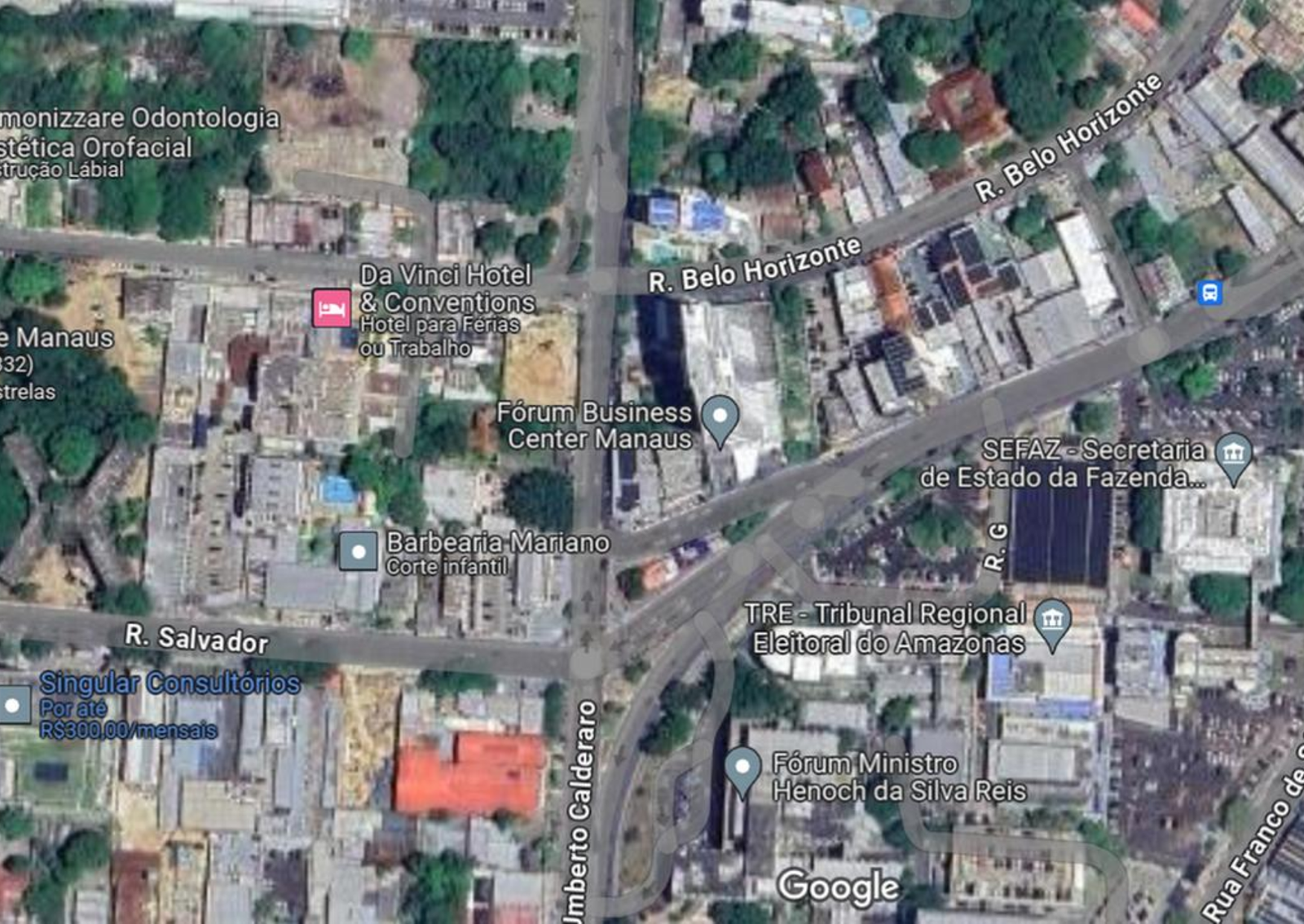 Obras de esgoto irão causar restrições no tráfego noturno até 15 de setembro. Imagem Ilustrativa (Foto: Google Maps)