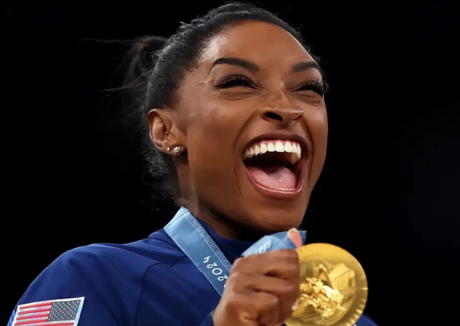 Americana conquista a oitava medalha de ouro. Foto: Naomi Baker/Getty Images