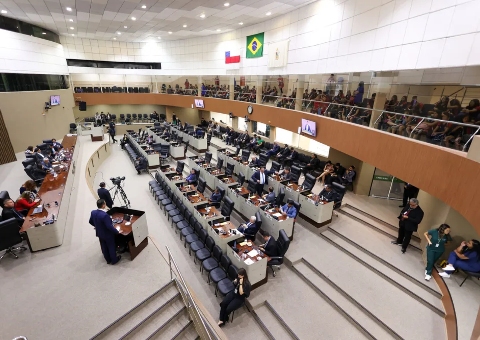 Educação, saúde e urbanismo lideram investimentos no maior orçamento da história do município. Plenário da Câmara Municipal de Manaus (CMM) — Foto: Mauro Pereira/CMM