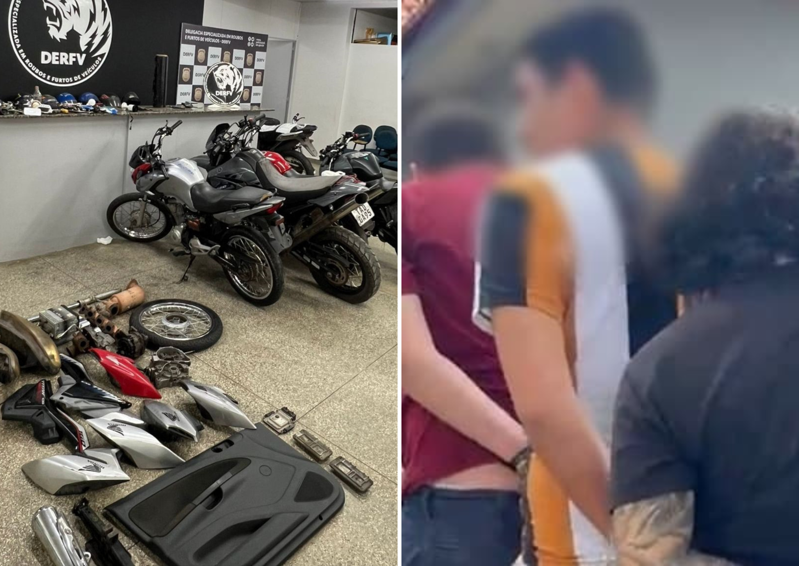 Em seis dias PC-AM prende cinco homens por roubo de motocicletas em galpão no bairro Tarumã - Foto: Divulgação/PC-AM