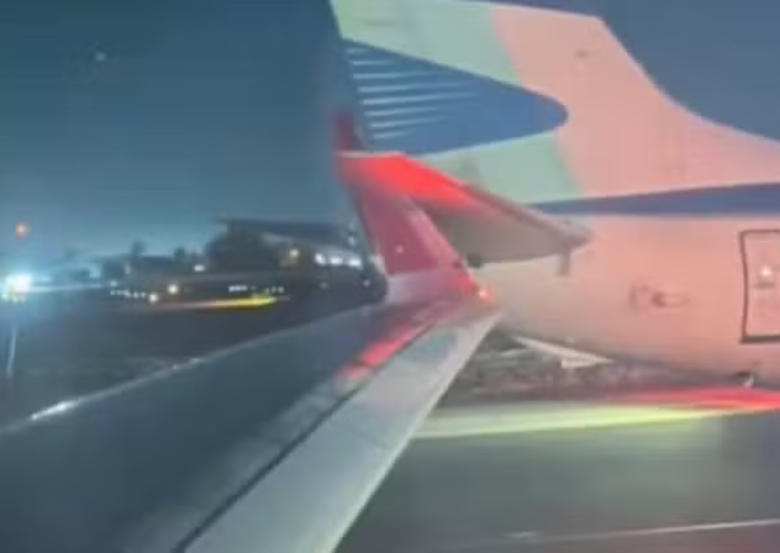 Incidente em solo no principal aeroporto do Chile não deixou feridos e gerou investigação - Foto: Reprodução/TN