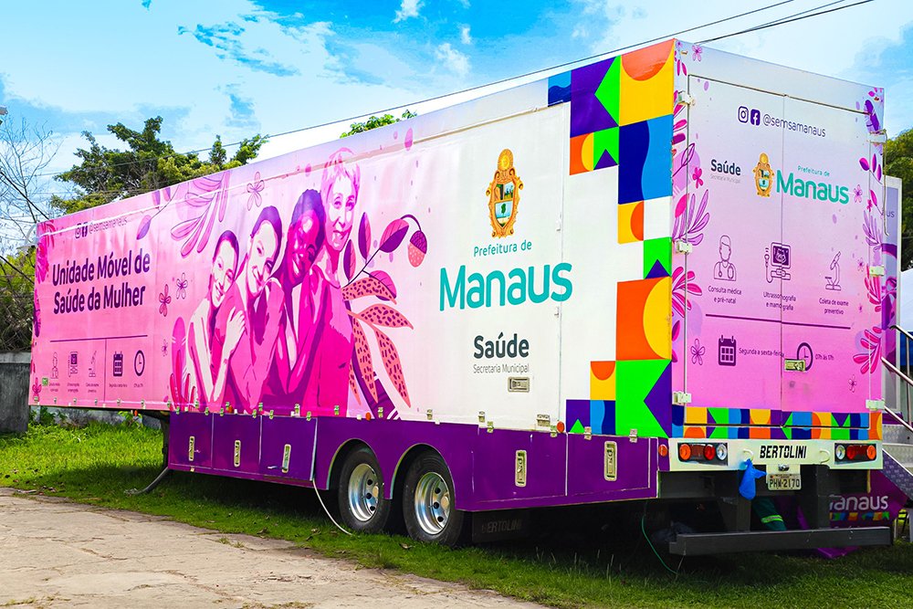 Unidades móveis de saúde da mulher iniciam atendimento em novos bairros de Manaus